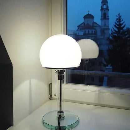 Bauhaus Table Lamp Designer Desk Light with Glass Ball E27 Bulb