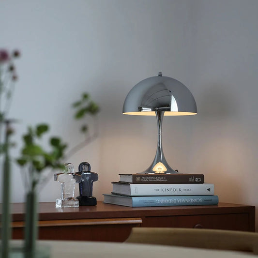 Vintage Mushroom Table Lamp Ornament Light for Livingroom Bedside Minimalist Home Decor Desk Lamp Office Study Reading Lighting