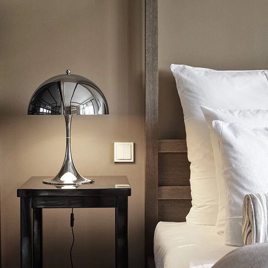 Vintage Mushroom Table Lamp Ornament Light for Livingroom Bedside Minimalist Home Decor Desk Lamp Office Study Reading Lighting