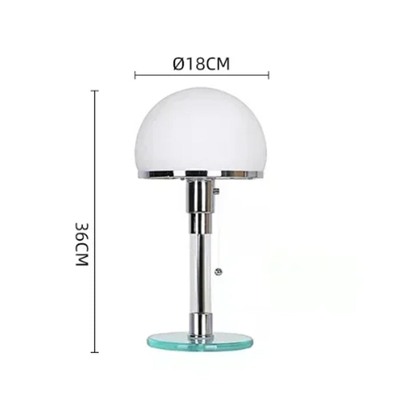 Bauhaus Table Lamp Designer Desk Light with Glass Ball E27 Bulb